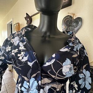 RARE Vintage H&M Off-Shoulder Collared Button Down Shirt NWOT